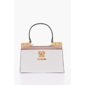 LOVE Faux Leather Handbag with Golden Details