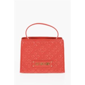 LOVE Quilted Faux Leather Bag with Removable Shoulder Strap