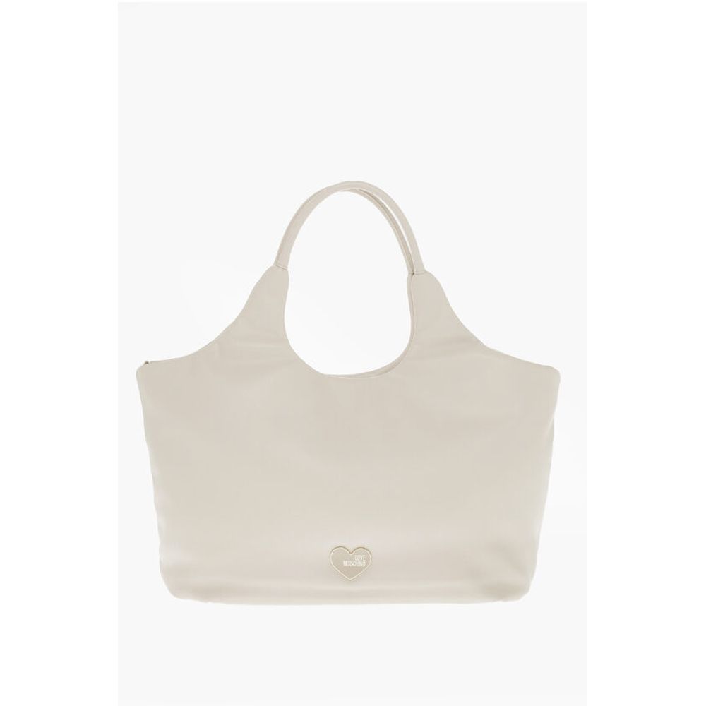 LOVE Faux Leather MARSHMALLOW Hobo Bag with Matched Pouch