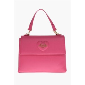 LOVE Saffiano Faux Leather Hande Bag with Removable Shoulder