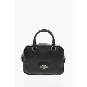 LOVE Saffiano Faux Leather Bag with Gold-colored Metal Logo