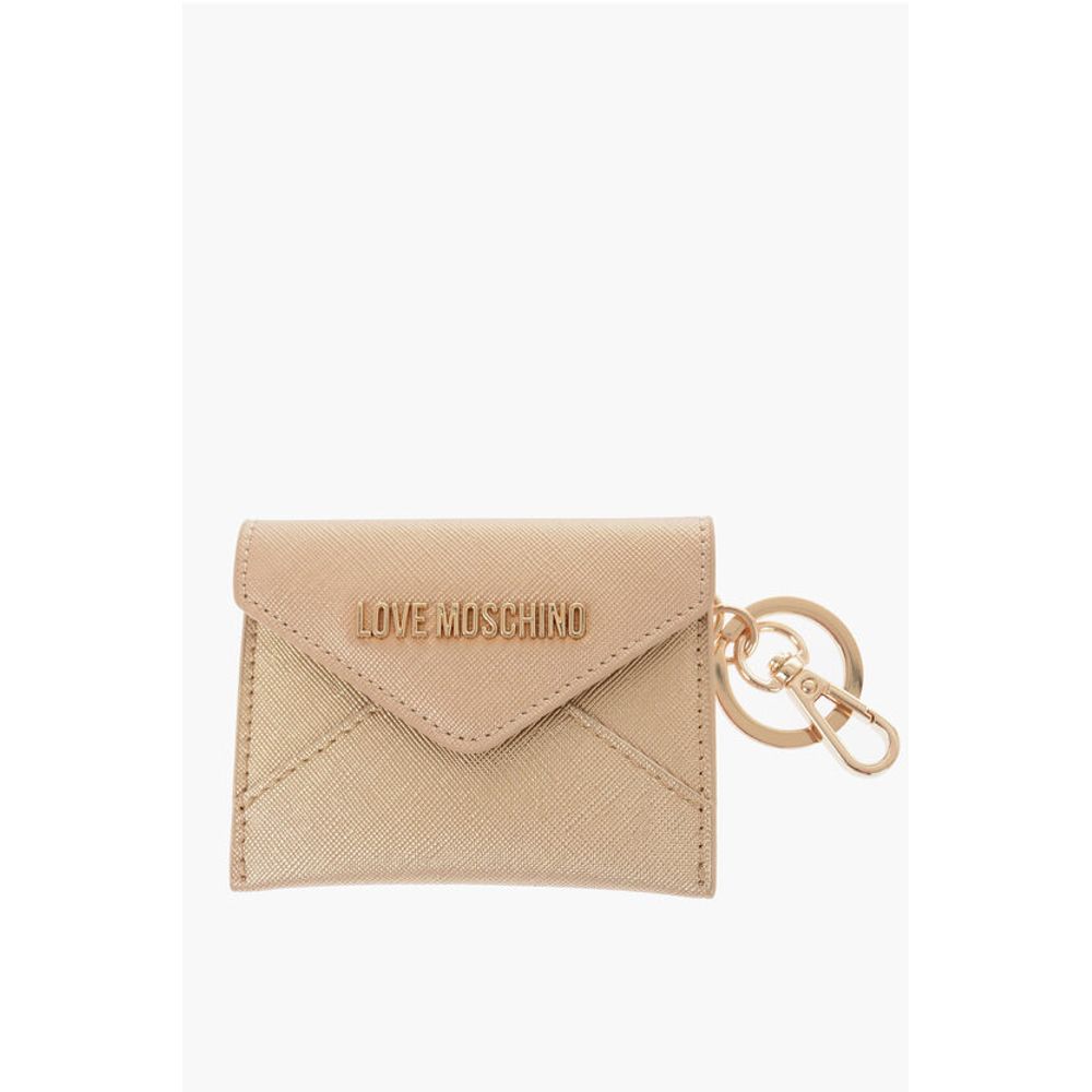 LOVE Saffiano Faux Leather Envelope Keyring