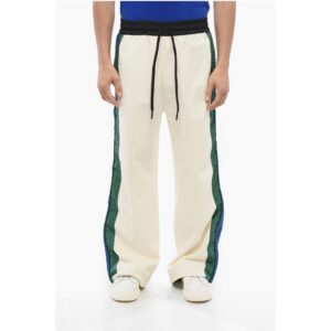 GRENOBLE Fleeced Sweatpants with Side Nylon Constrating Band