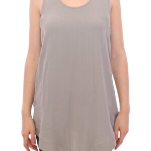 Elegant Gray Viscose Top – Timeless Style