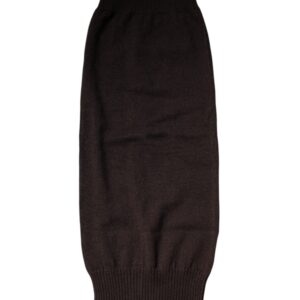Brown Cashmere Knitted Neck Warmer Foulard Scarf