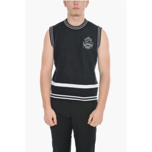 Organic Cotton Two-Tone Vest with Rib Edges