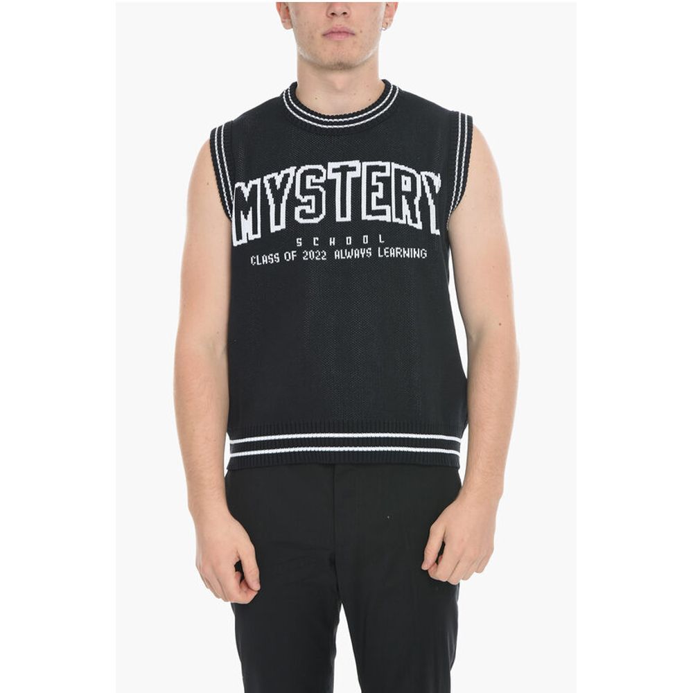 Organic Cotton Two-Tone Vest with Rib Edges