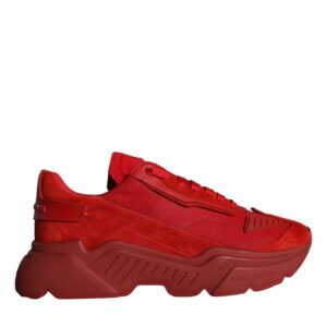 Red Leather Daymaster Low Top Sneakers Shoes