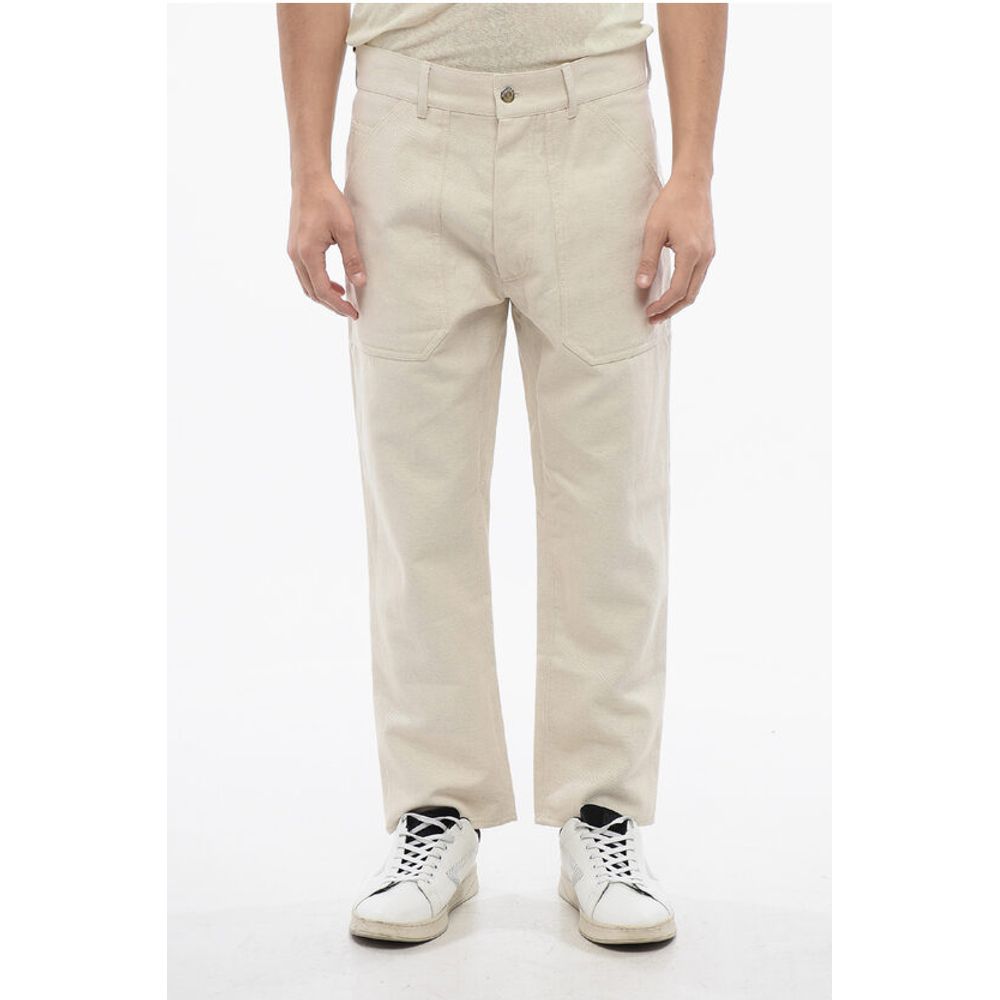 Straight Leg Cotton and Linen JASPER Pants
