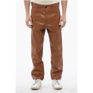 Solid Color Faux Leather JASPER Pants