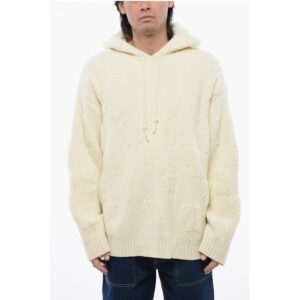 Wool and Nylon CAMAL Sweater with Hood