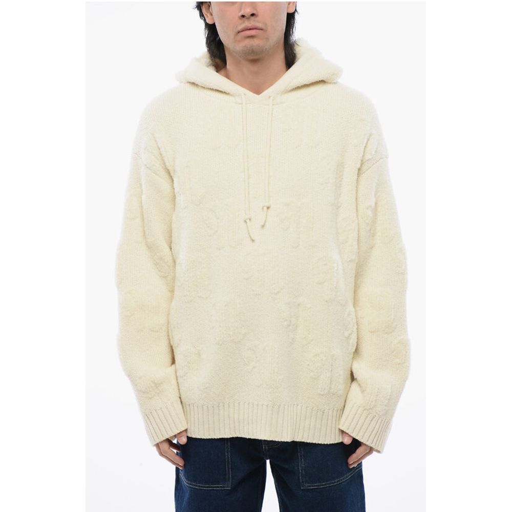 Wool and Nylon CAMAL Sweater with Hood