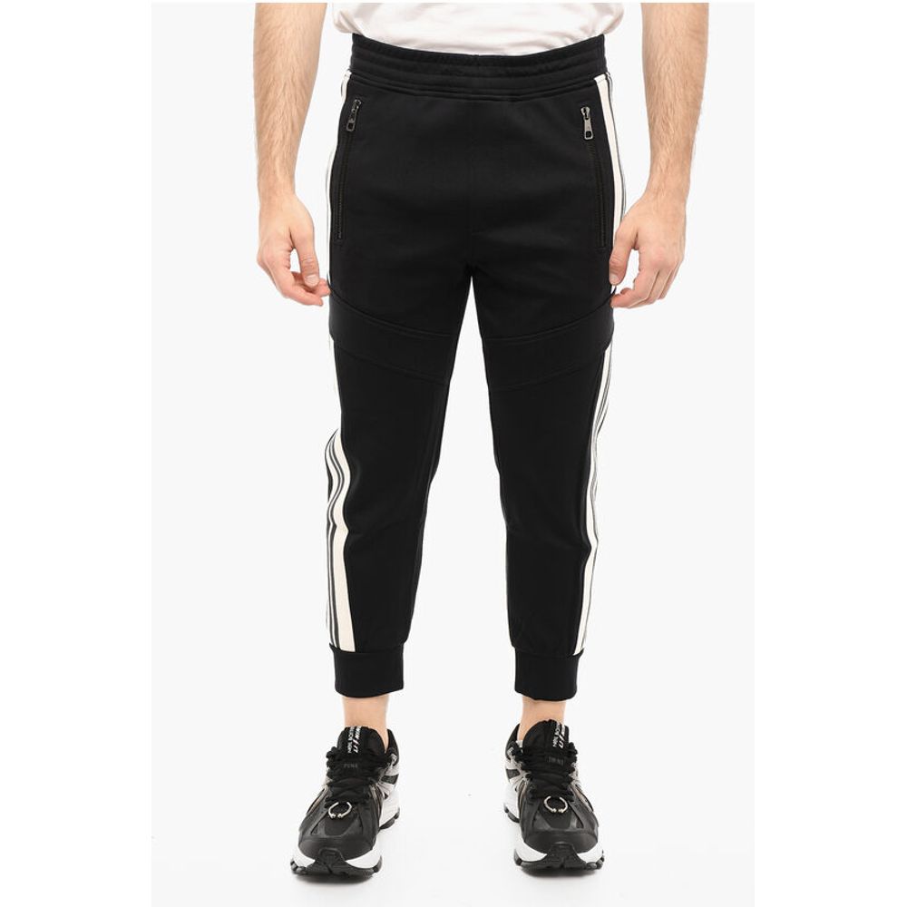 Skinny Fit Joggers with Contrasting Side Bands