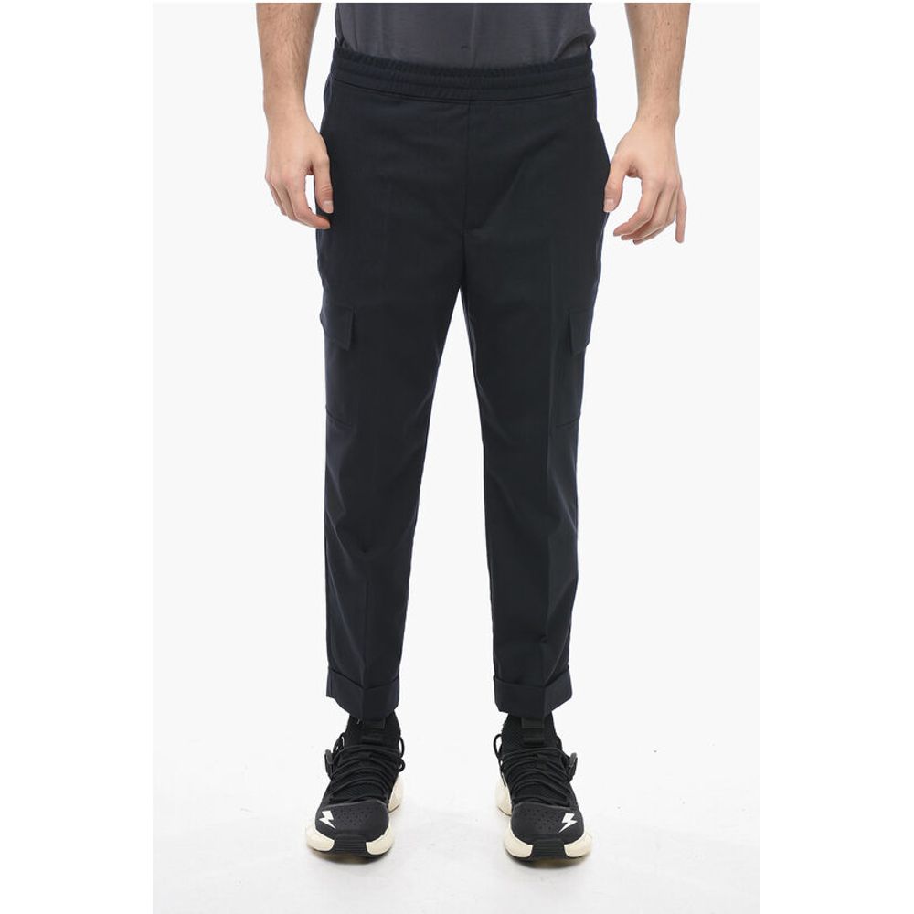 Low Rise Virgin Wool Blend REM Cargo Pants
