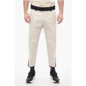 Slim Fit Cotton Twill TOM Pants with Contrast Waistband