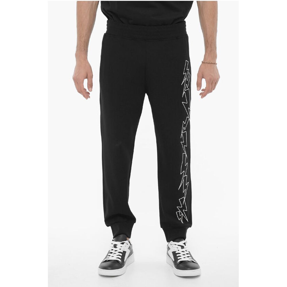 Skinny Fit BOLTS Joggers with Contrasting Embroidery