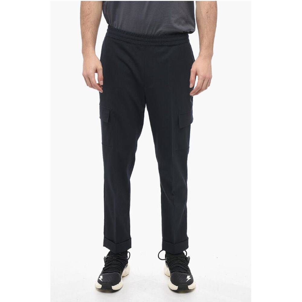 Low Rise Virgin Wool Blend REM Cargo Pants