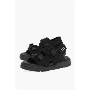 LI-NING Solid Color Double-Buckle Sandals with Socks