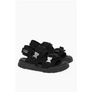 LI-NING Solid Color Double Buckle Sandals with Socks