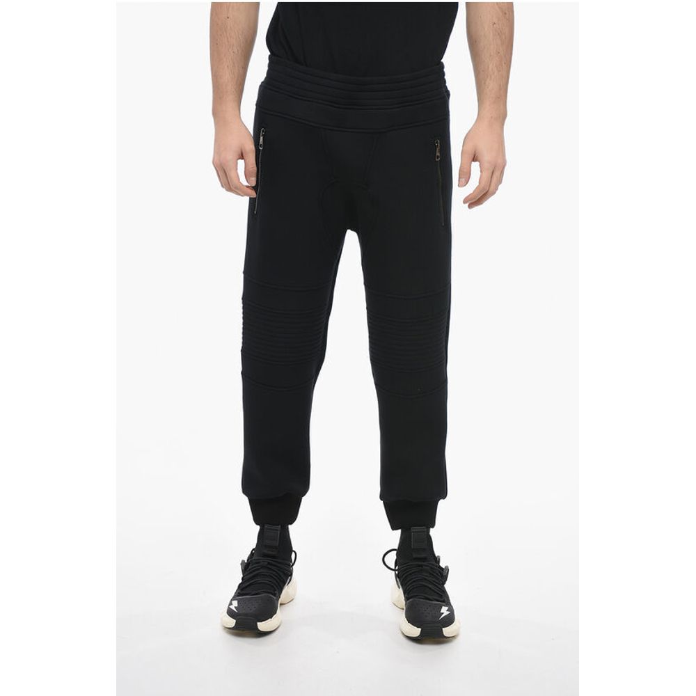 Neoprene Skinny Fit Biker Sweatpants