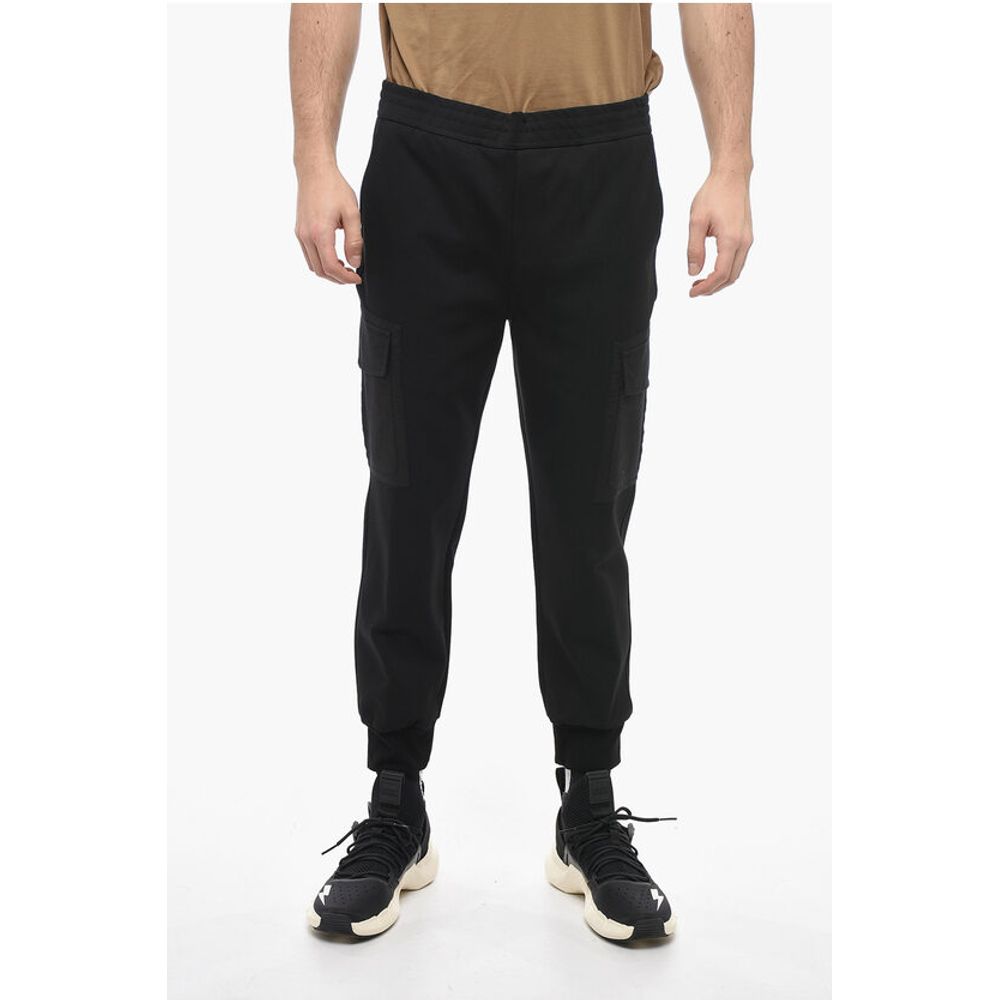 Low-Waist Skinny Fit Cargo Pants with Drawstring at the Wais