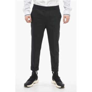 Slim Fit REM Pants with Elastic Waistband