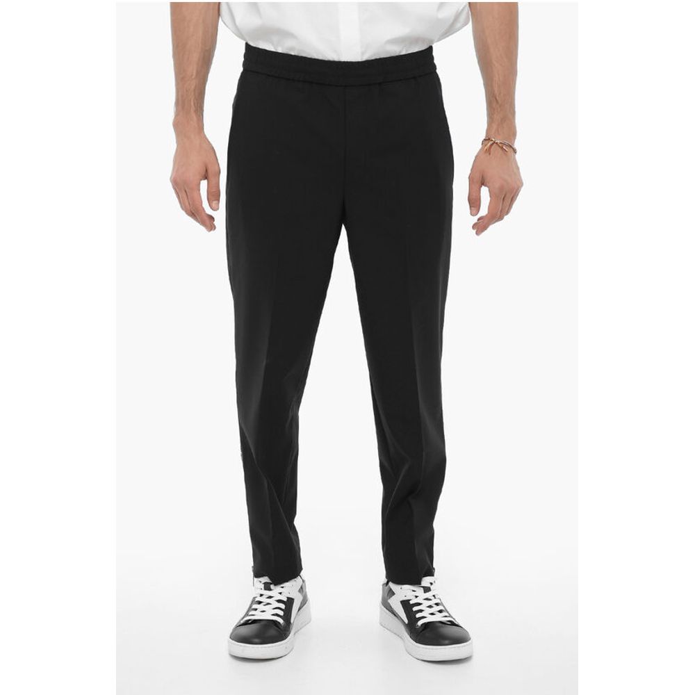 Slim Fit Casual Pants with Ankle Zip