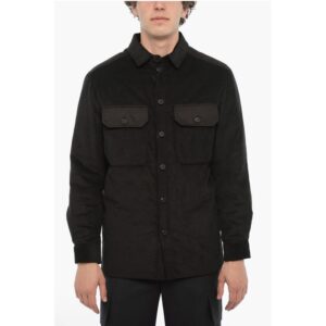 Corduroy Overshirt with Quilted Insert To the Rear