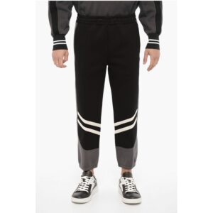Neoprene Skinny Fit Joggers with Contrasting Details