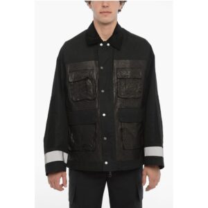 Utility Jacket with Rib Collar