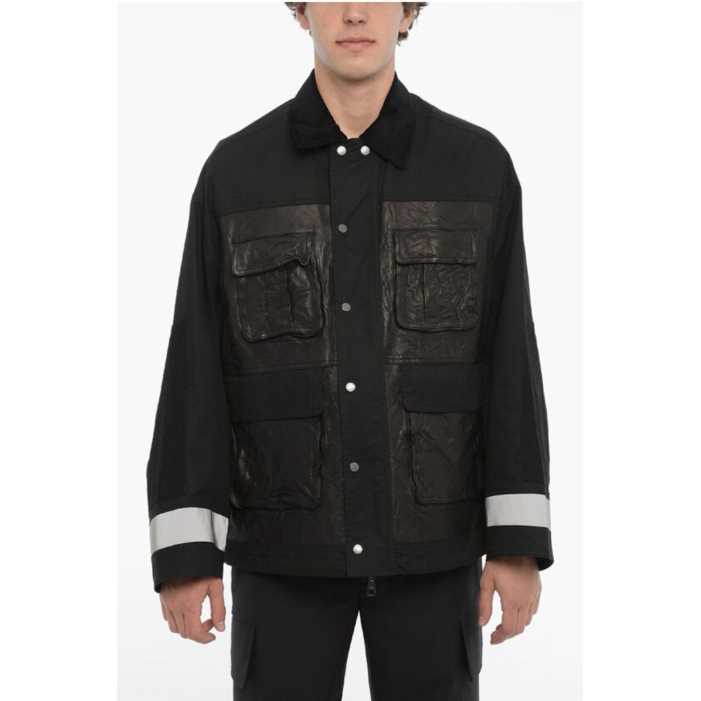 Utility Jacket with Rib Collar