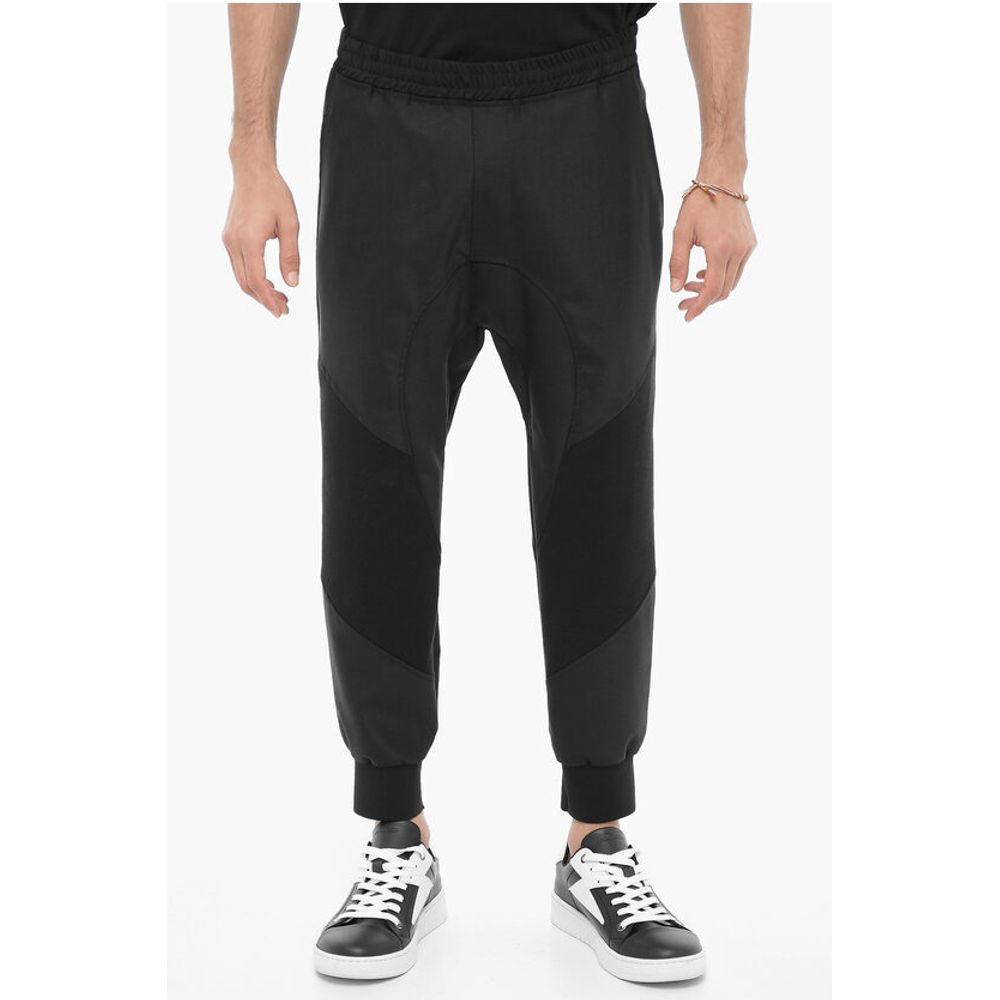 Slouch Fit Virgin Wool Blend Casual Pants
