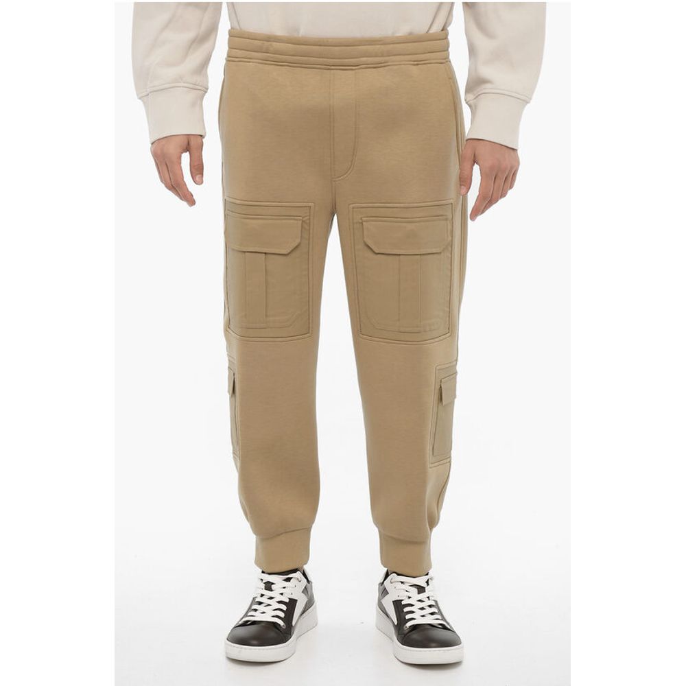 Loose Fit Neoprene Cargo Pants