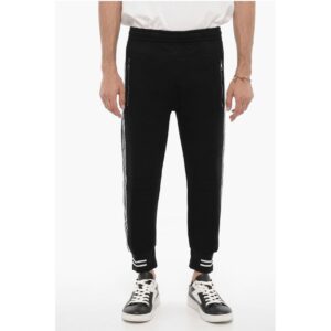 Neoprene Skinny Fit Biker Joggers with Contrasting Side Band
