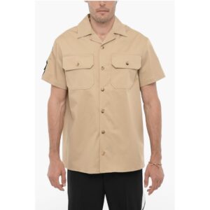 Short Sleeved Saharan Shirt with Double Breast Pocket