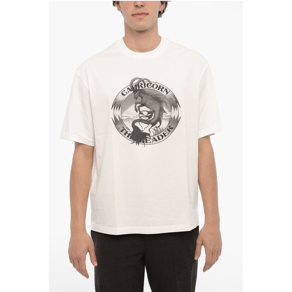 Printed CAPRICORN THE LEADER Crew-neck T-Shirt