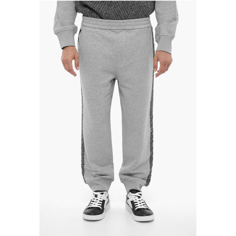 Loose Fit Joggers with Wool Side Bands