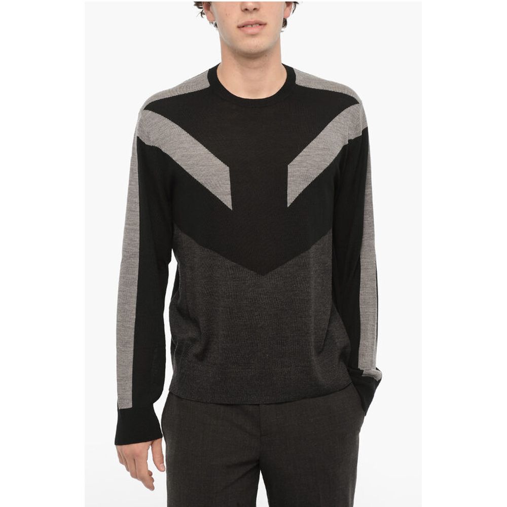 Two-Tone Wool MODERNIST Sweater