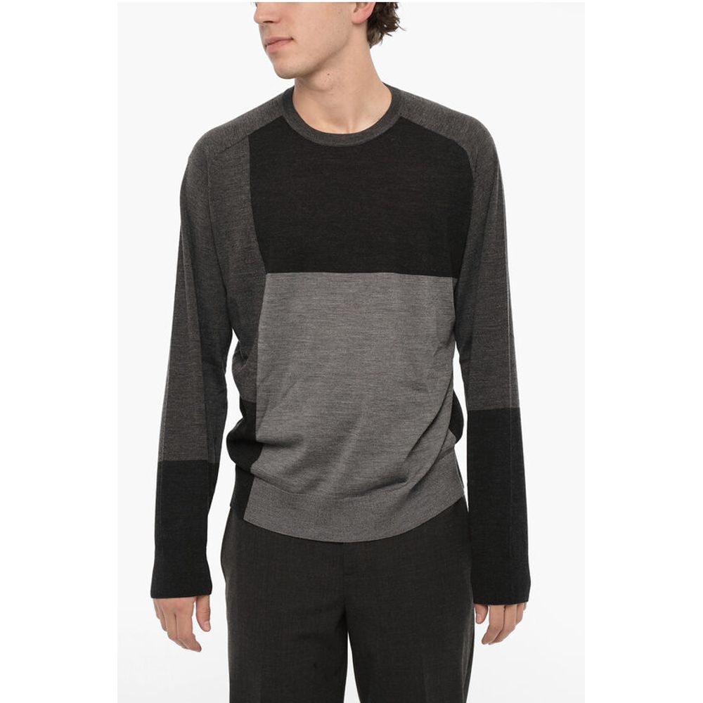 Two-Tone Wool Sweater