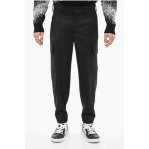 Loose Fit FIREMAN Cargo Pants with Ankle Button