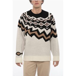 Wool Boxy Fit Crew-neck Sweater