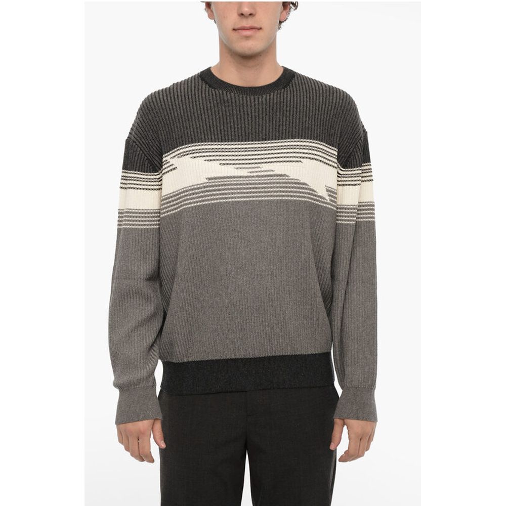Cotton And Cashmere Blouson Fit Crew-neck Sweater