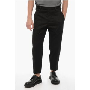 Stretch Cotton TOM Pants with Ankle Zip