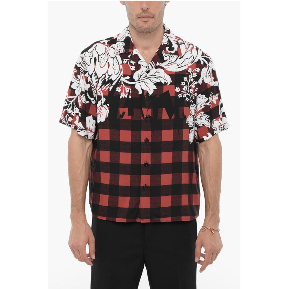 Boxy Fit Double Patterned Shirt