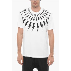 Slim Fit FAIRISLE THUNDERBOLT Crew-neck T-Shirt