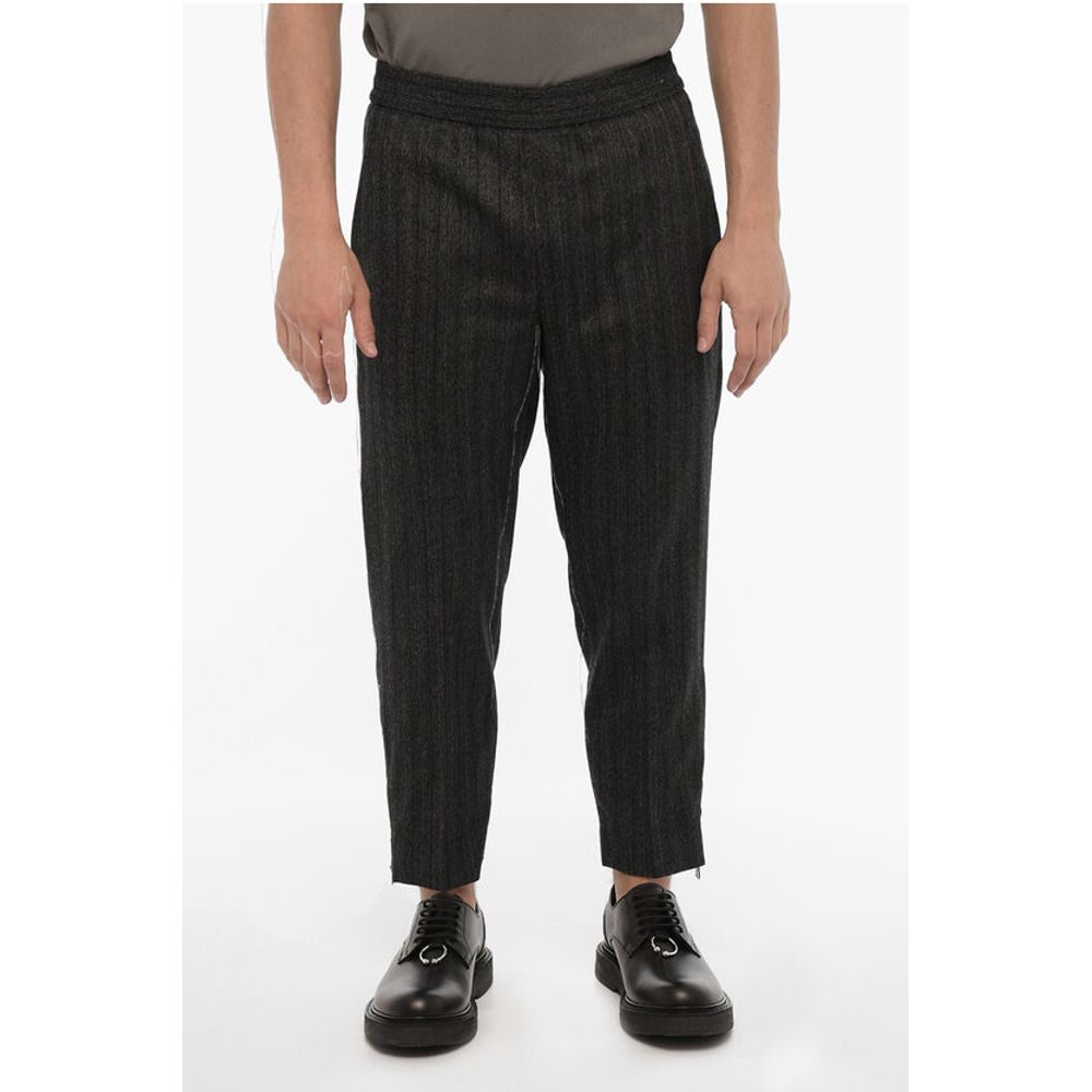 Virgin Wool Slim Fit Casual Pants