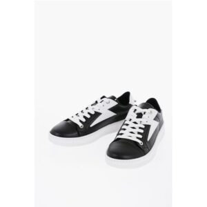 Lether Low-Top Sneakers with Piercing