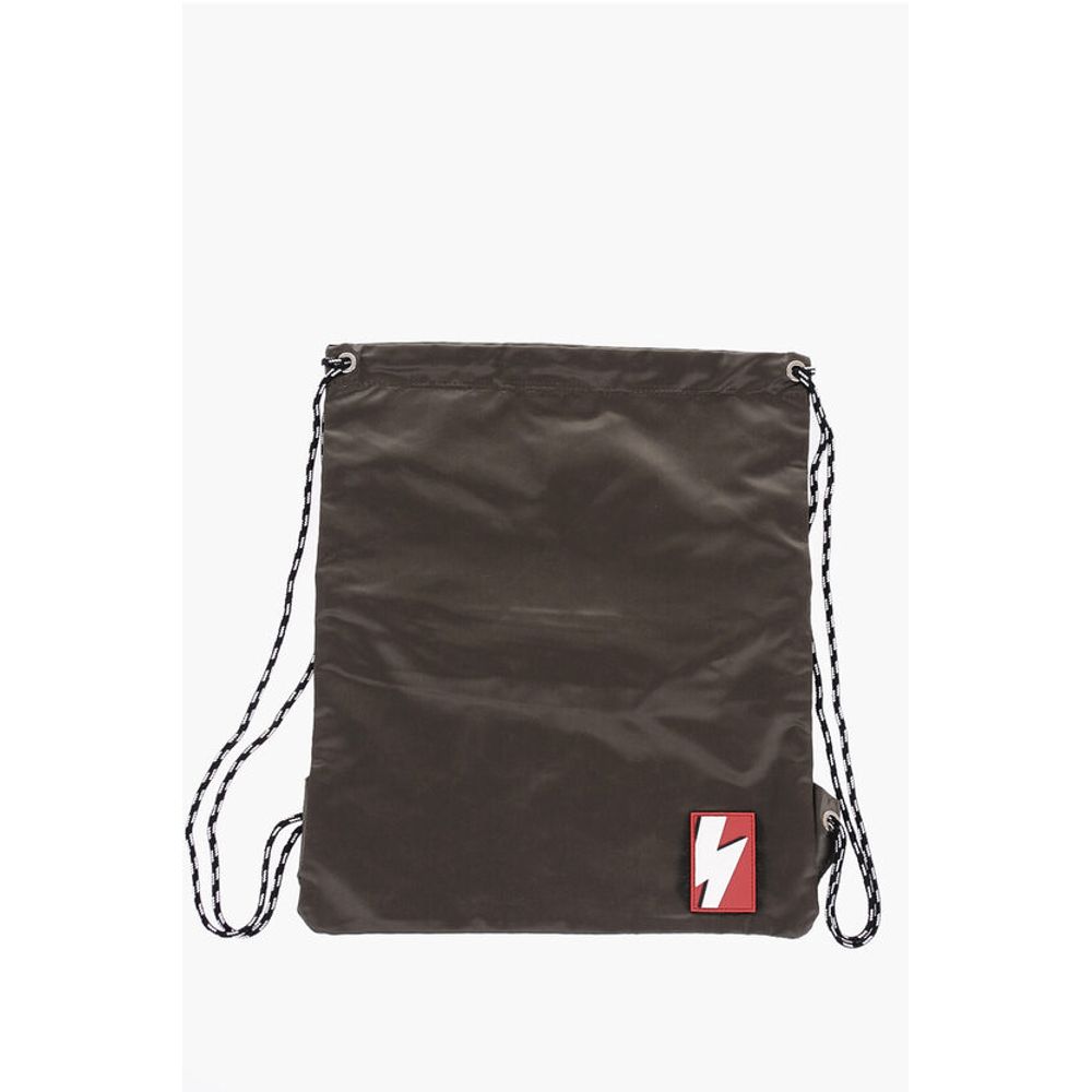 Solid Color Nylon Drawstring Backpack