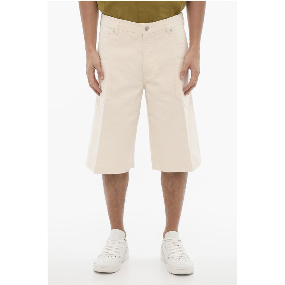 Stretch Denim Loose Fit Shorts