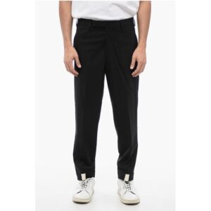 Wool Blend PRIEST COLLAR Low-Rise Pants